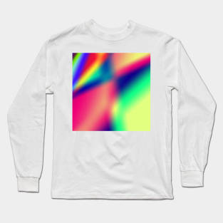 red blue green abstract texture background Long Sleeve T-Shirt